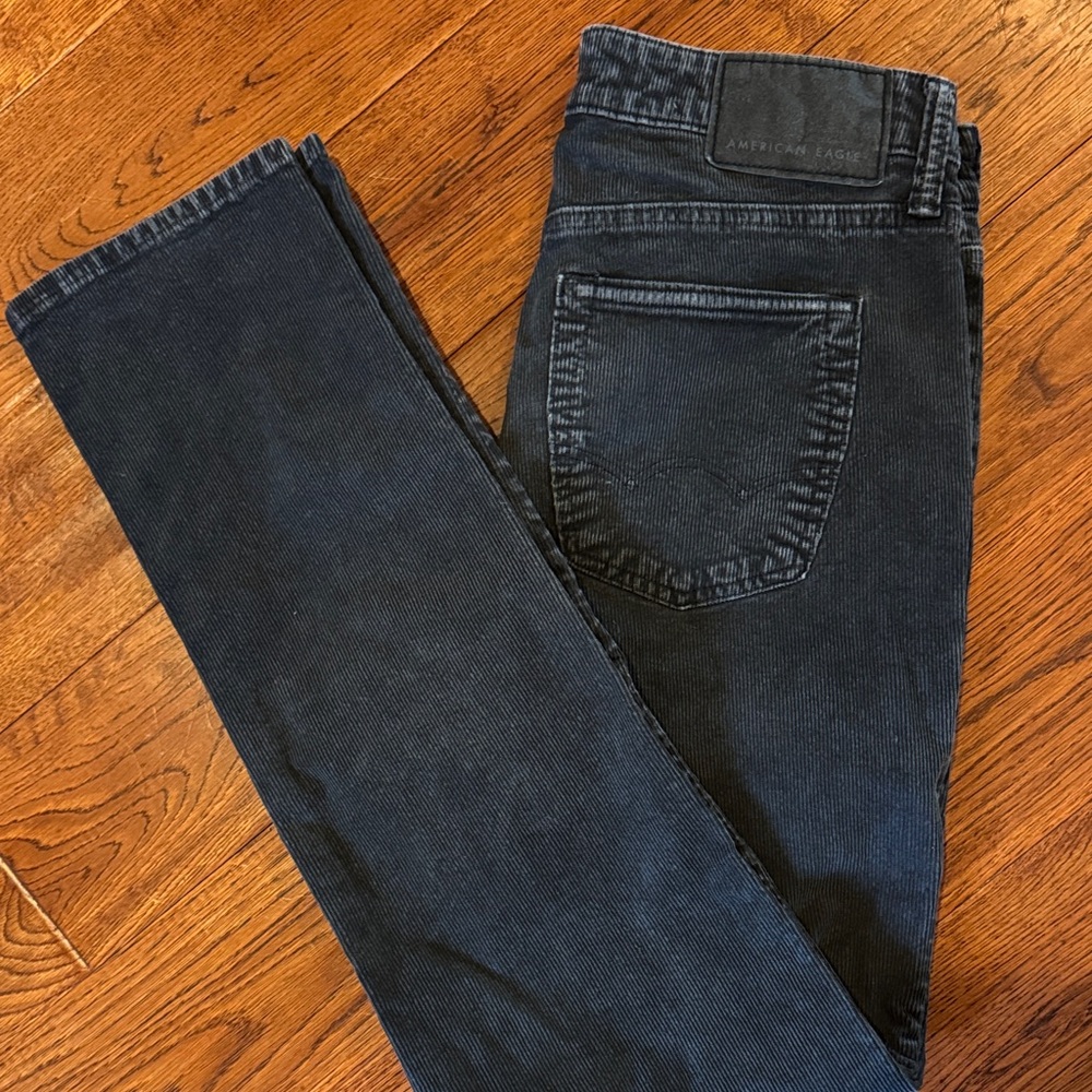 American Eagle Outfitters Dark Wash corduroy pants.